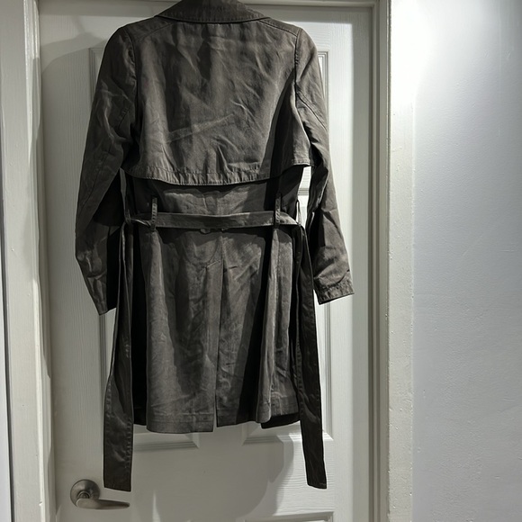 Club Monaco Olive Green trench jacket - Picture 7 of 8